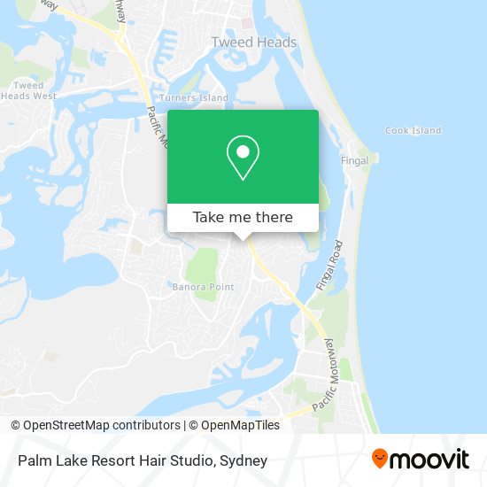 Palm Lake Resort Hair Studio map
