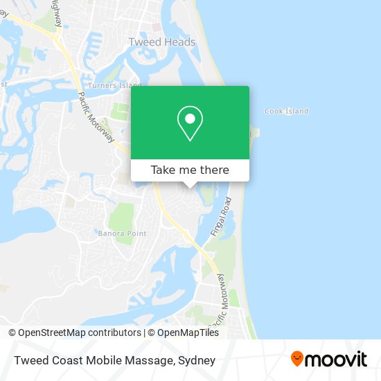 Tweed Coast Mobile Massage map