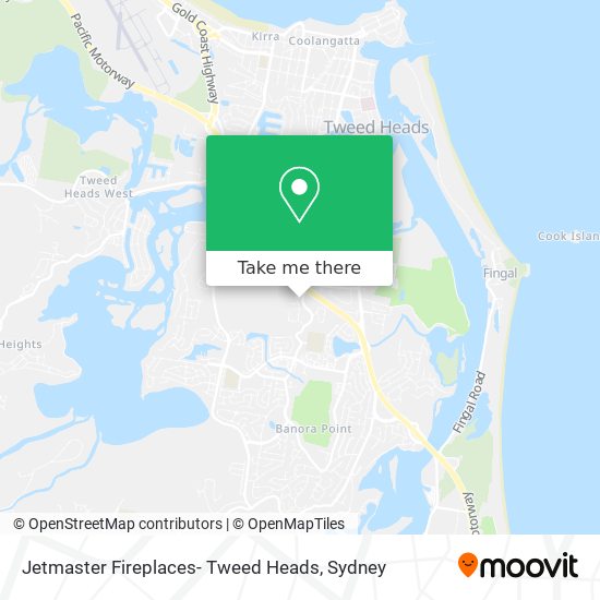 Jetmaster Fireplaces- Tweed Heads map