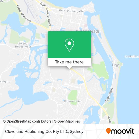 Cleveland Publishing Co. Pty LTD. map