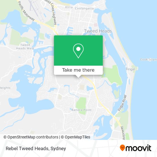 Rebel Tweed Heads map