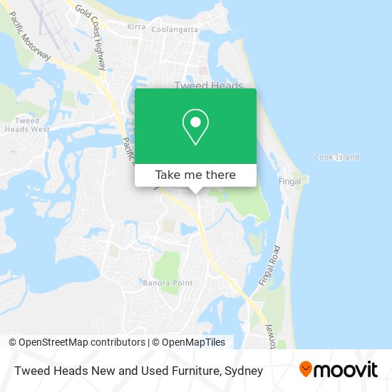 Tweed Heads New and Used Furniture map