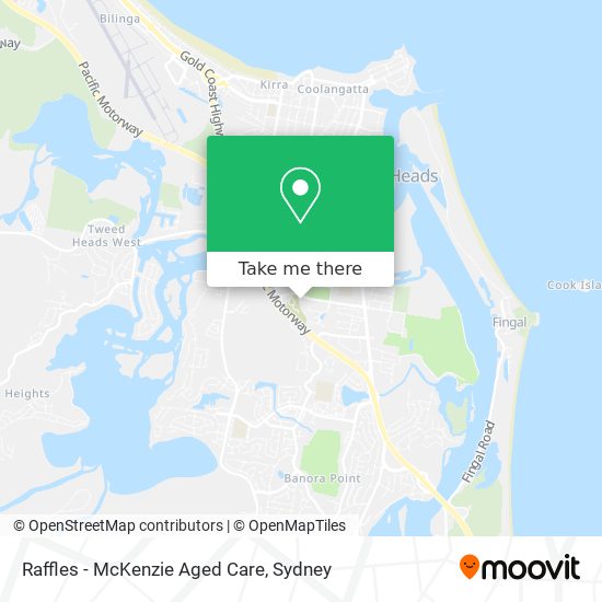 Raffles - McKenzie Aged Care map
