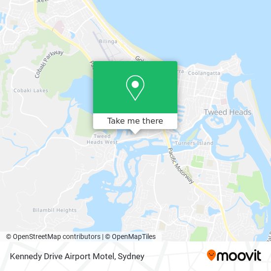 Kennedy Drive Airport Motel map