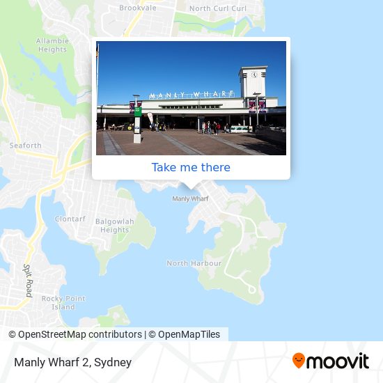 Mapa Manly Wharf 2