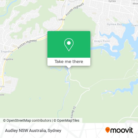 Audley NSW Australia map