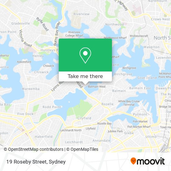 Mapa 19 Roseby Street