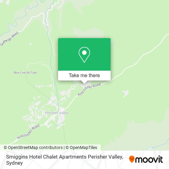 Smiggins Hotel Chalet Apartments Perisher Valley map