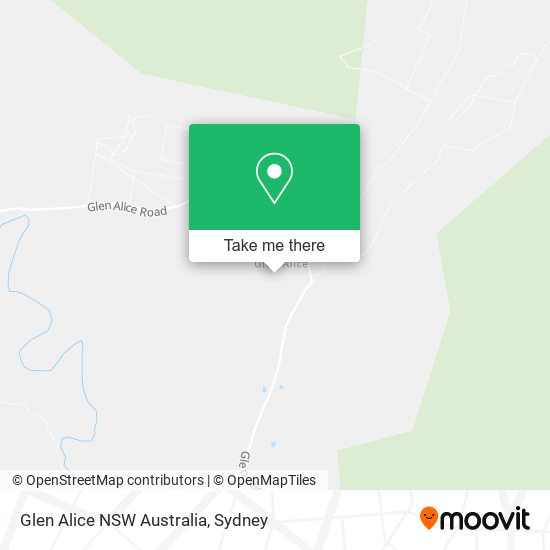 Glen Alice NSW Australia map