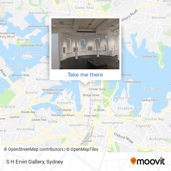 S H Ervin Gallery map