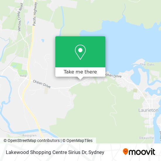 Mapa Lakewood Shopping Centre Sirius Dr