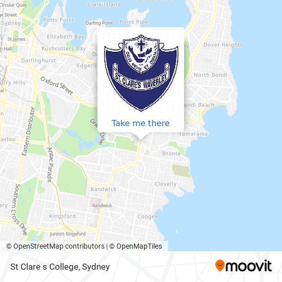 St Clare s College map