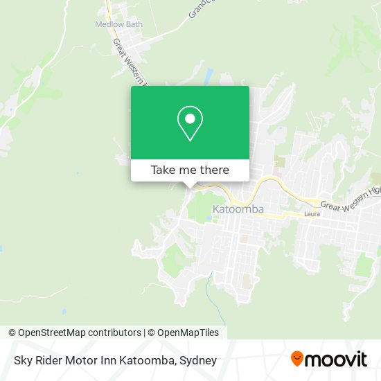 Sky Rider Motor Inn Katoomba map