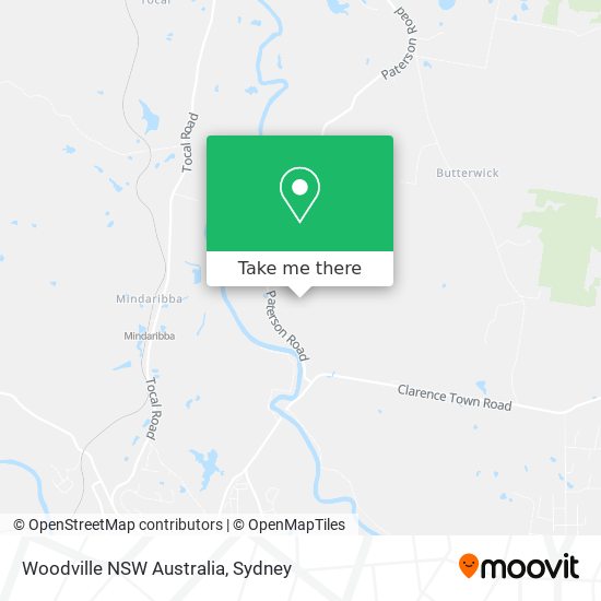 Woodville NSW Australia map