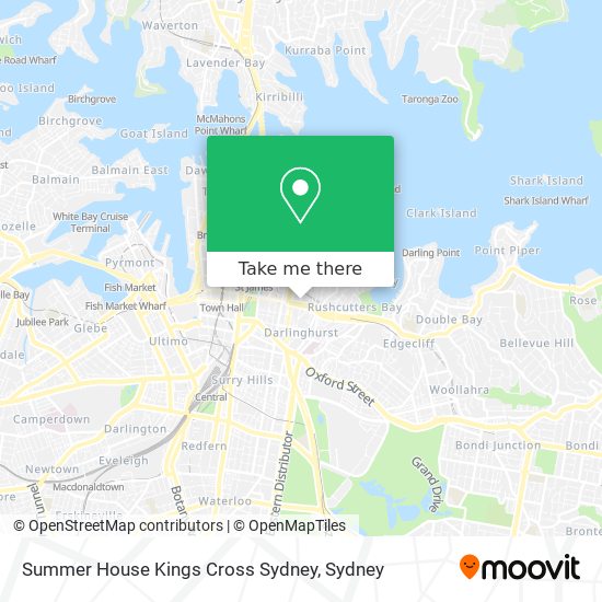 Summer House Kings Cross Sydney map