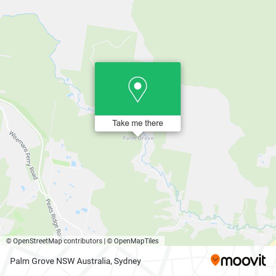 Mapa Palm Grove NSW Australia