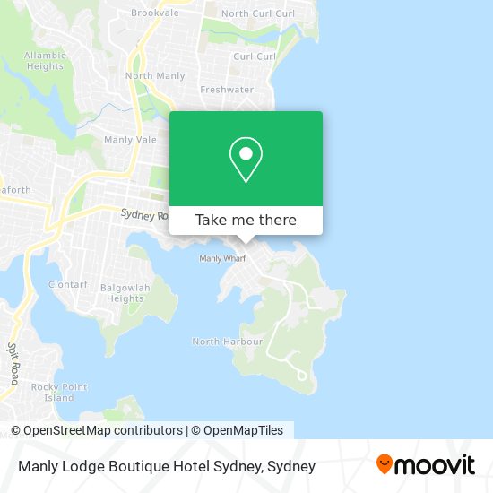 Manly Lodge Boutique Hotel Sydney map