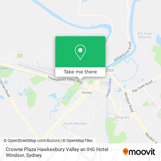 Crowne Plaza Hawkesbury Valley an IHG Hotel Windsor map