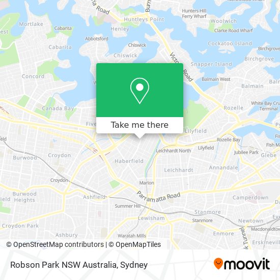 Mapa Robson Park NSW Australia