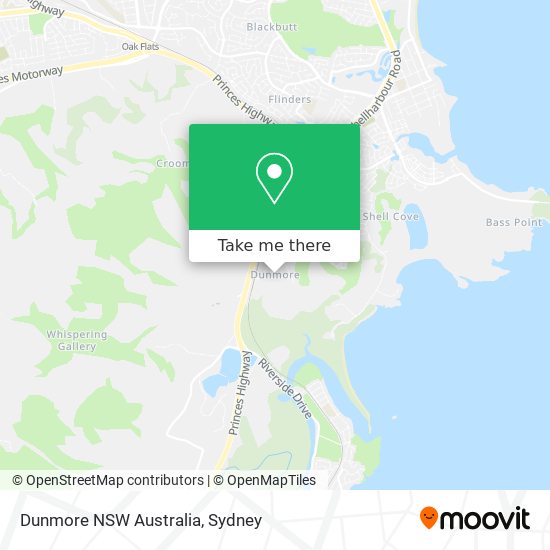 Dunmore NSW Australia map