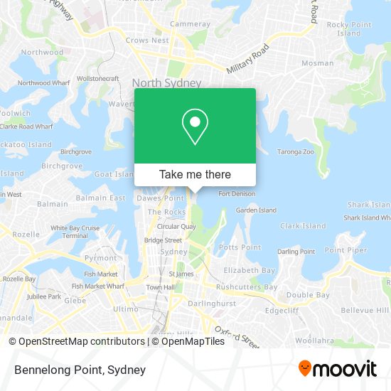 Mapa Bennelong Point