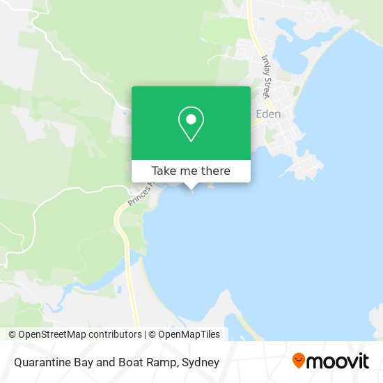 Quarantine Bay and Boat Ramp map