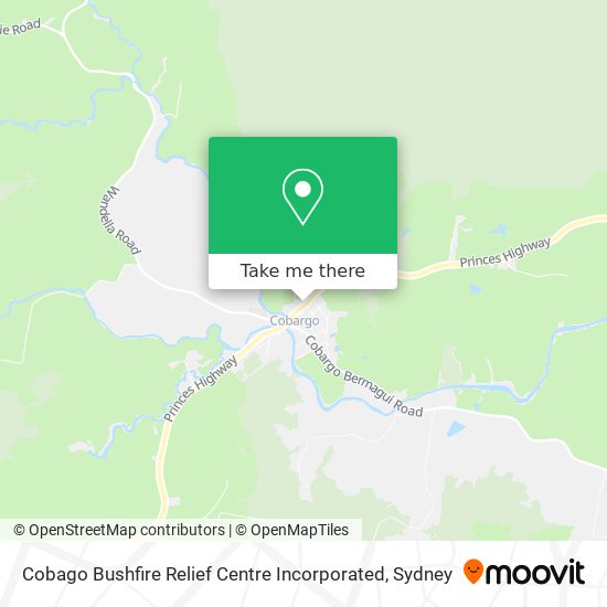 Cobago Bushfire Relief Centre Incorporated map