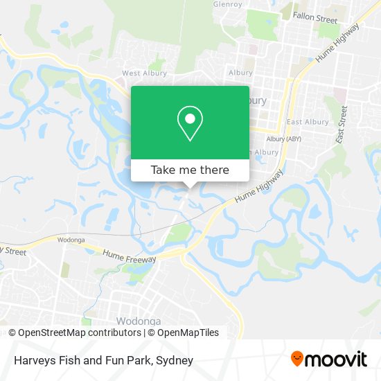 Harveys Fish and Fun Park map