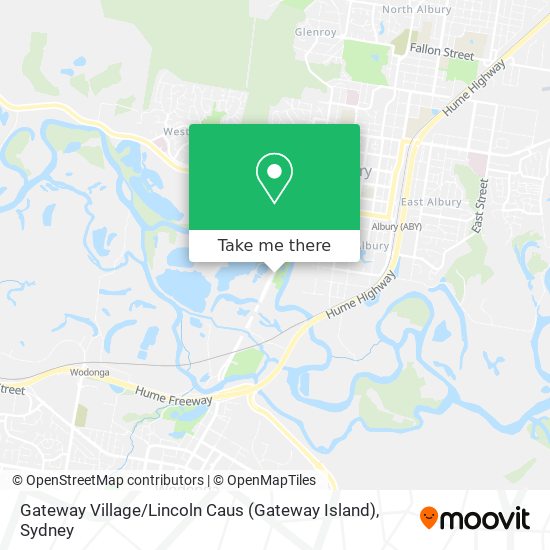 Gateway Village / Lincoln Caus (Gateway Island) map