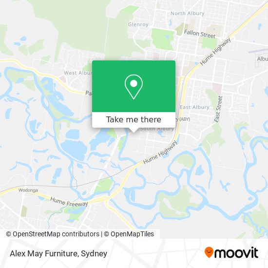 Alex May Furniture map