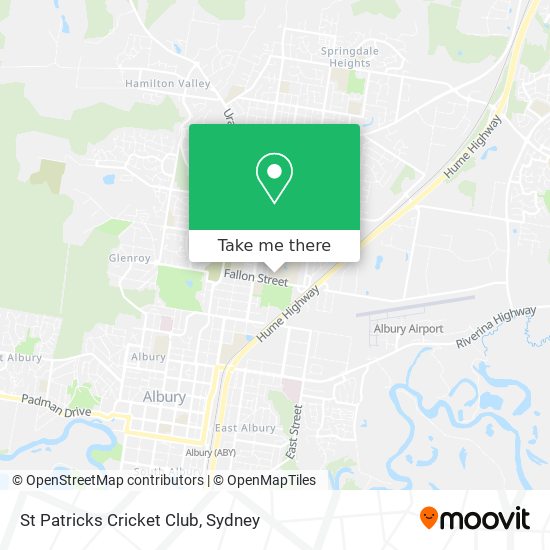 Mapa St Patricks Cricket Club