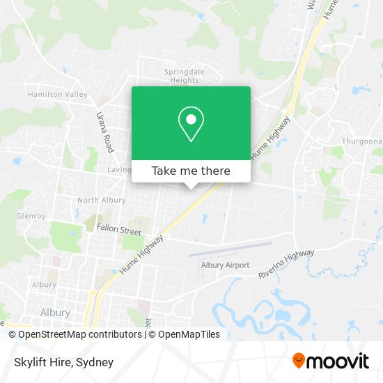 Skylift Hire map