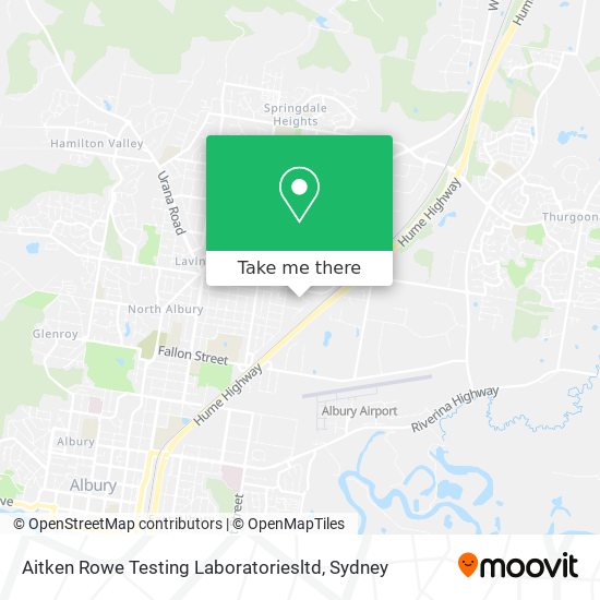 Aitken Rowe Testing Laboratoriesltd map