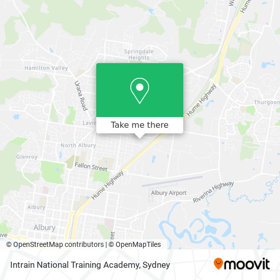 Intrain National Training Academy map