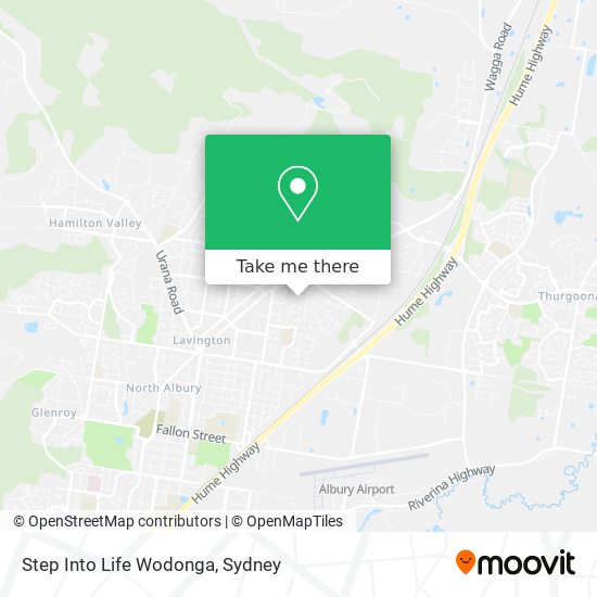 Step Into Life Wodonga map