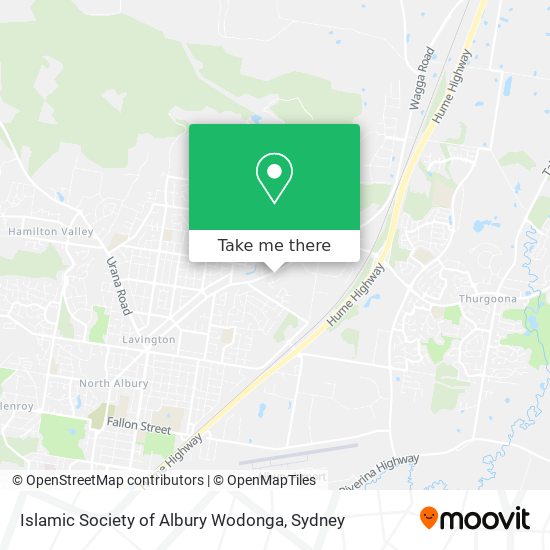 Islamic Society of Albury Wodonga map