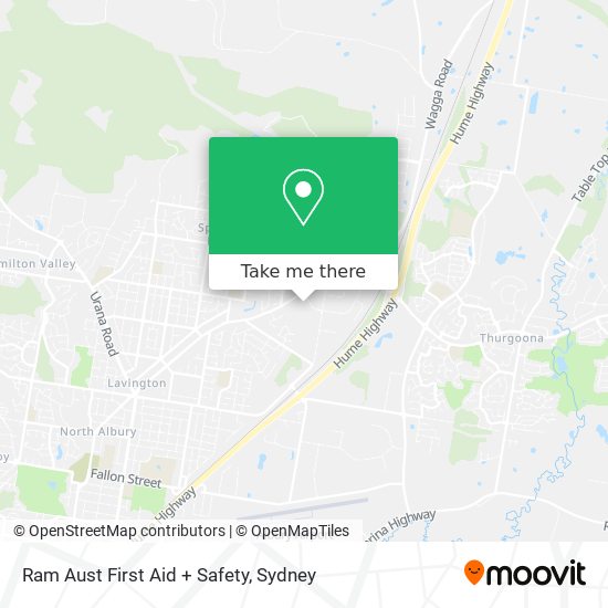 Ram Aust First Aid + Safety map