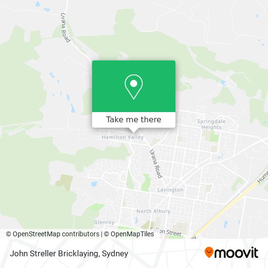 Mapa John Streller Bricklaying