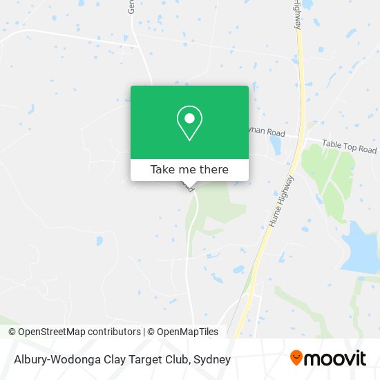 Albury-Wodonga Clay Target Club map