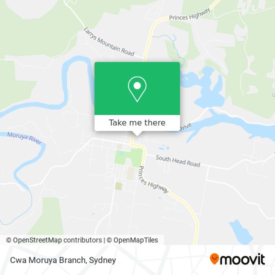 Cwa Moruya Branch map
