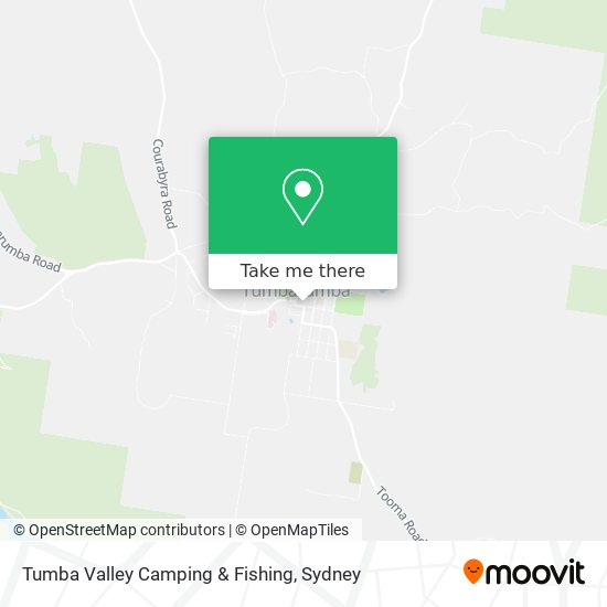 Tumba Valley Camping & Fishing map