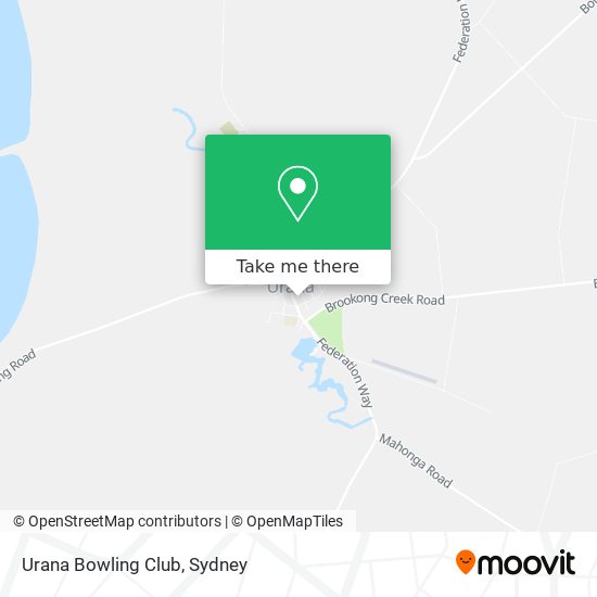 Urana Bowling Club map