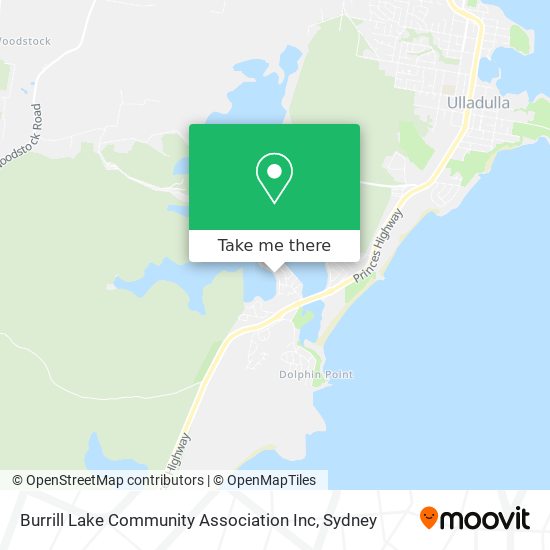 Mapa Burrill Lake Community Association Inc