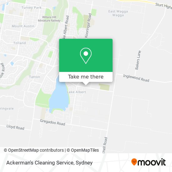 Ackerman's Cleaning Service map