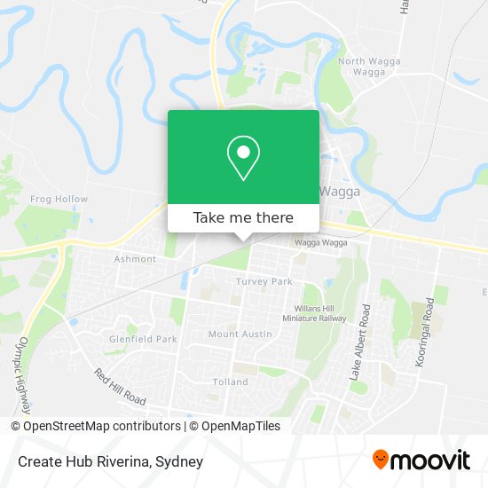 Mapa Create Hub Riverina