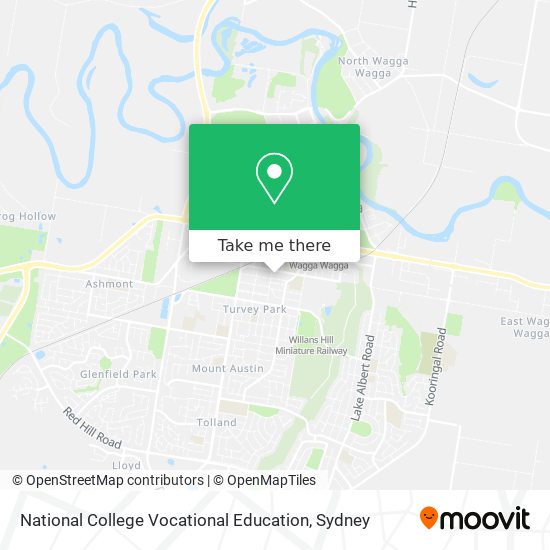 National College Vocational Education map