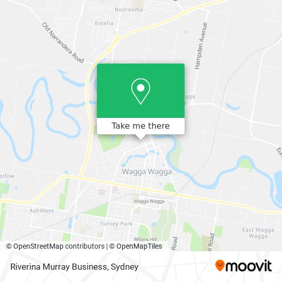 Riverina Murray Business map