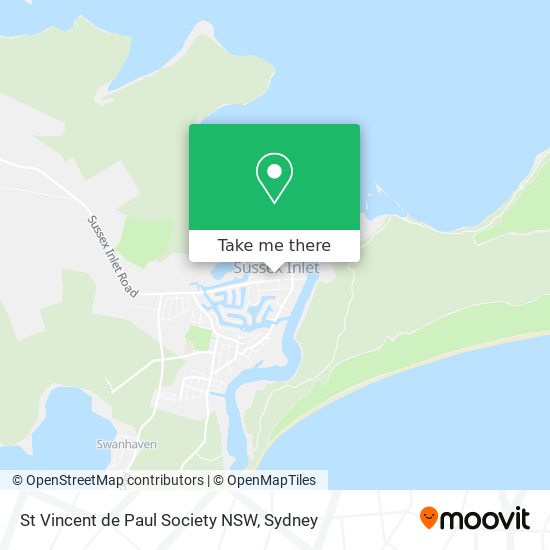 Mapa St Vincent de Paul Society NSW