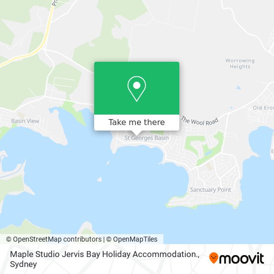 Mapa Maple Studio Jervis Bay Holiday Accommodation.