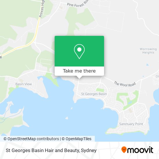 St Georges Basin Hair and Beauty map
